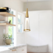 Malabar 3" Pendant in Brushed Gold