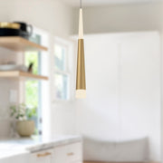 Ultra 2" Pendant in Brushed Gold