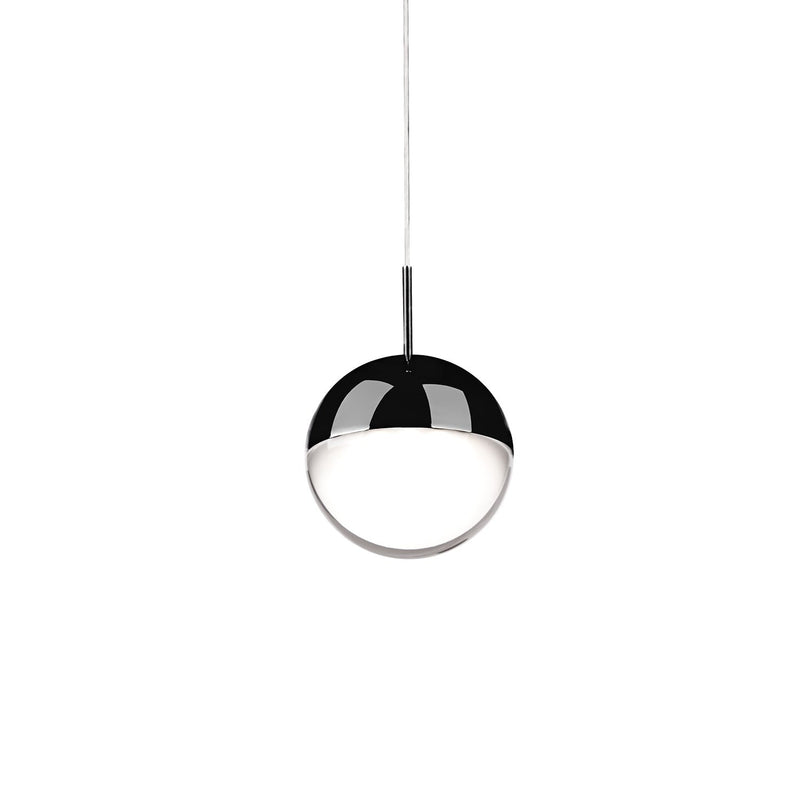 Pluto 4" Pendant in Black Chrome