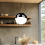 Pluto 4" Pendant in Black Chrome