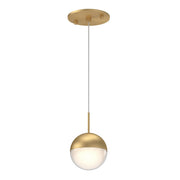 Pluto 4" Pendant in Brushed Gold