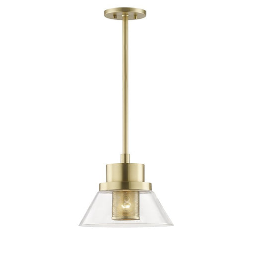 Paoli Small Pendant in Aged Brass