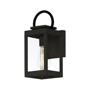 Nassau VX 1 Light Outdoor Wall Lantern in Black