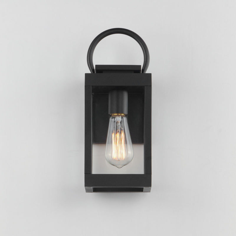 Nassau VX 1 Light Outdoor Wall Lantern in Black