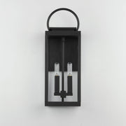 Nassau VX 2 Light Large Outdoor Wall Lantern in Black