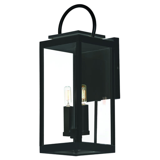 Nassau VX 2 Light Large Outdoor Wall Lantern in Black