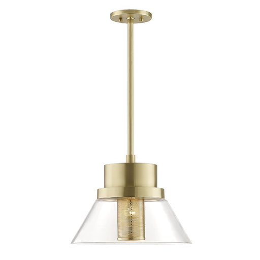 Paoli Large Pendant in Aged Brass