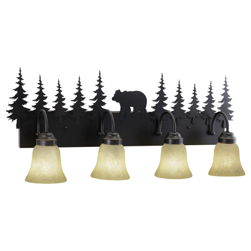 Bozeman 4-Light Vanity in Burnished Bronze
