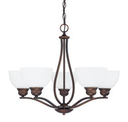 Stanton 5-Light Chandelier in Burnished Bronze