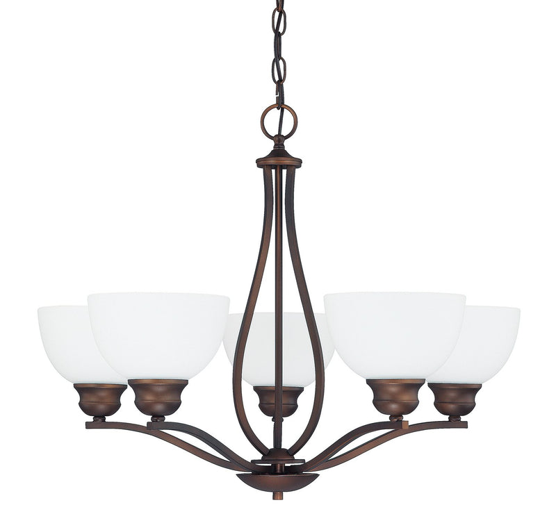 Stanton 5-Light Chandelier in Burnished Bronze