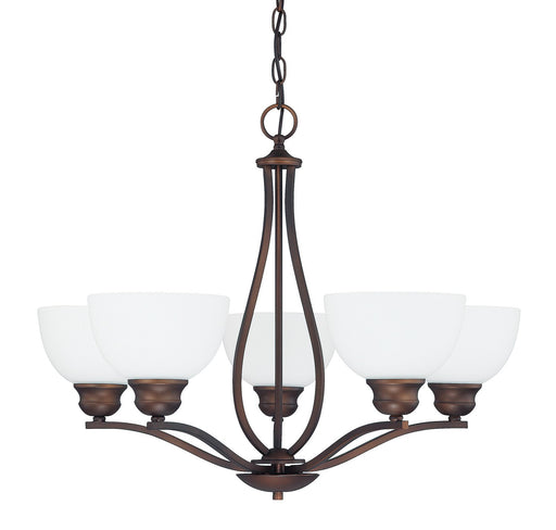 Stanton 5-Light Chandelier in Burnished Bronze