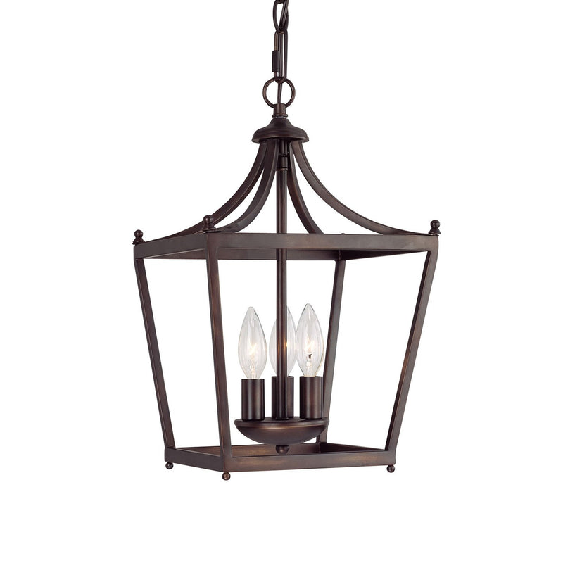 Stanton 3-Light Chandelier in Burnished Bronze