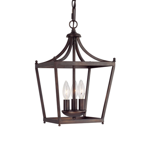 Stanton 3-Light Chandelier in Burnished Bronze