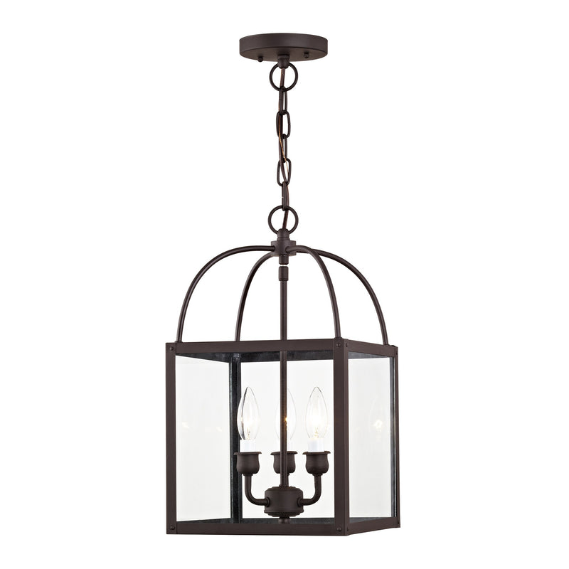 Milford 3-Light Convertible Chandelier / Semi-Flush Mount in Bronze