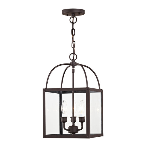 Milford 3-Light Convertible Chandelier / Semi-Flush Mount in Bronze