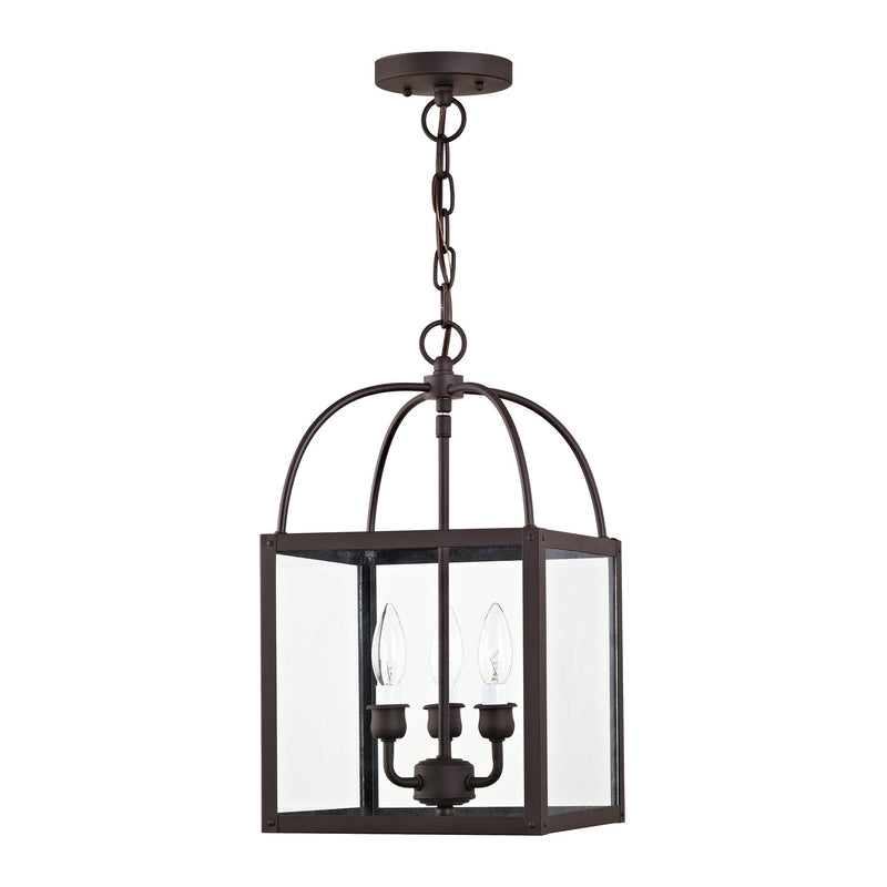 Milford 3-Light Convertible Chandelier / Semi-Flush Mount in Bronze