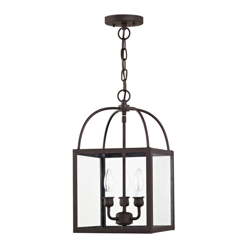 Milford 3-Light Convertible Chandelier / Semi-Flush Mount in Bronze