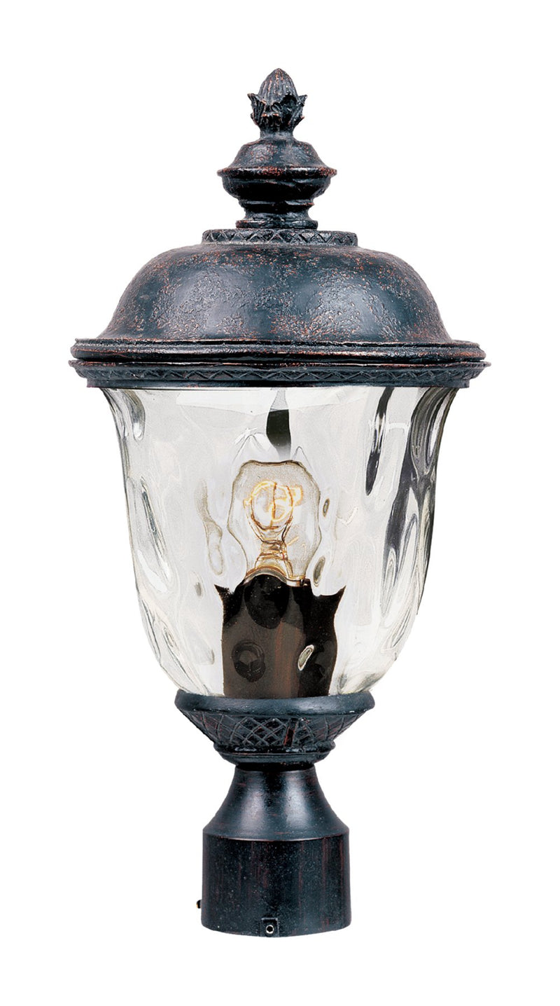 Carriage House VX 1 Light Outdoor Post Lantern in Oriental Bronze