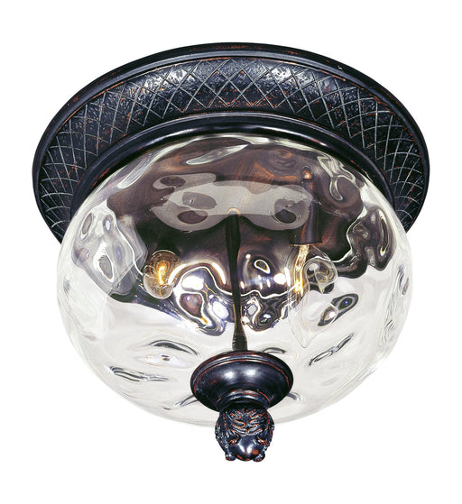 Carriage House VX 2 Light Outdoor Flush Mount in Oriental Bronze