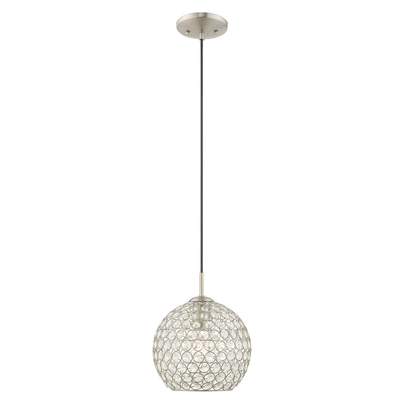 Cassandra Pendant in Brushed Nickel