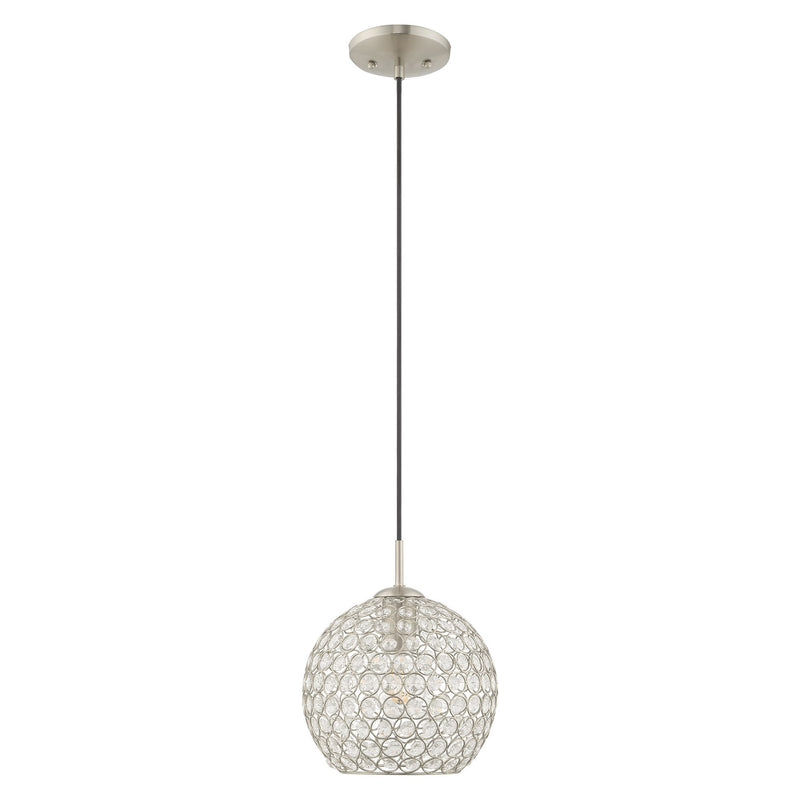 Cassandra Pendant in Brushed Nickel