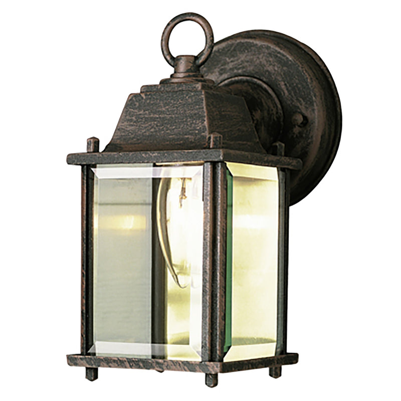 Patrician 1-Light 8.3" Outdoor Wall Lantern in Rust