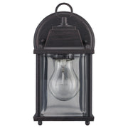 Patrician 1-Light 8.3" Outdoor Wall Lantern in Rust