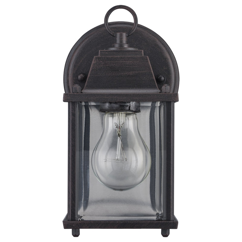Patrician 1-Light 8.3" Outdoor Wall Lantern in Rust