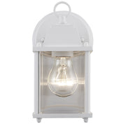 Patrician 1-Light 8.3" Outdoor Wall Lantern in White