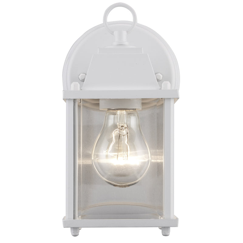 Patrician 1-Light 8.3" Outdoor Wall Lantern in White