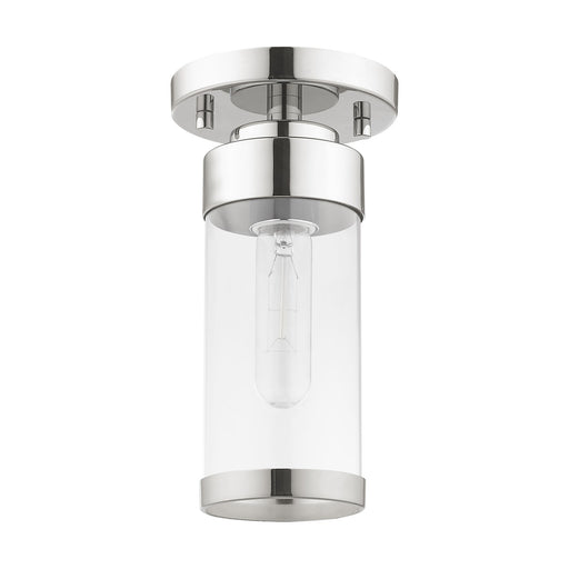 Hillcrest Petite Semi-Flush Mount in Polished Chrome