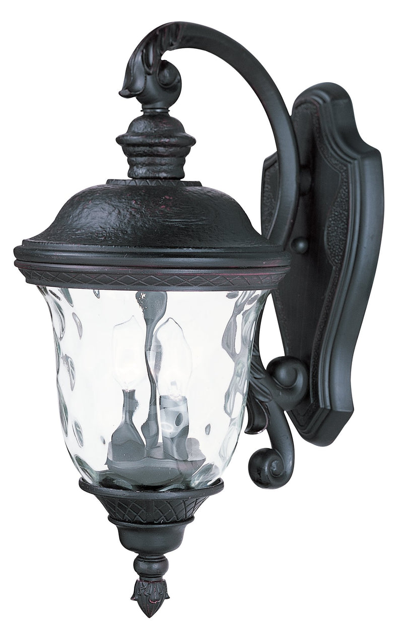 Carriage House VX 2 Light Outdoor Wall Lantern in Oriental Bronze