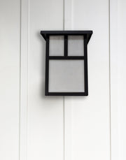 Coldwater 1 Light 7.5" Outdoor Wall Lantern in Black