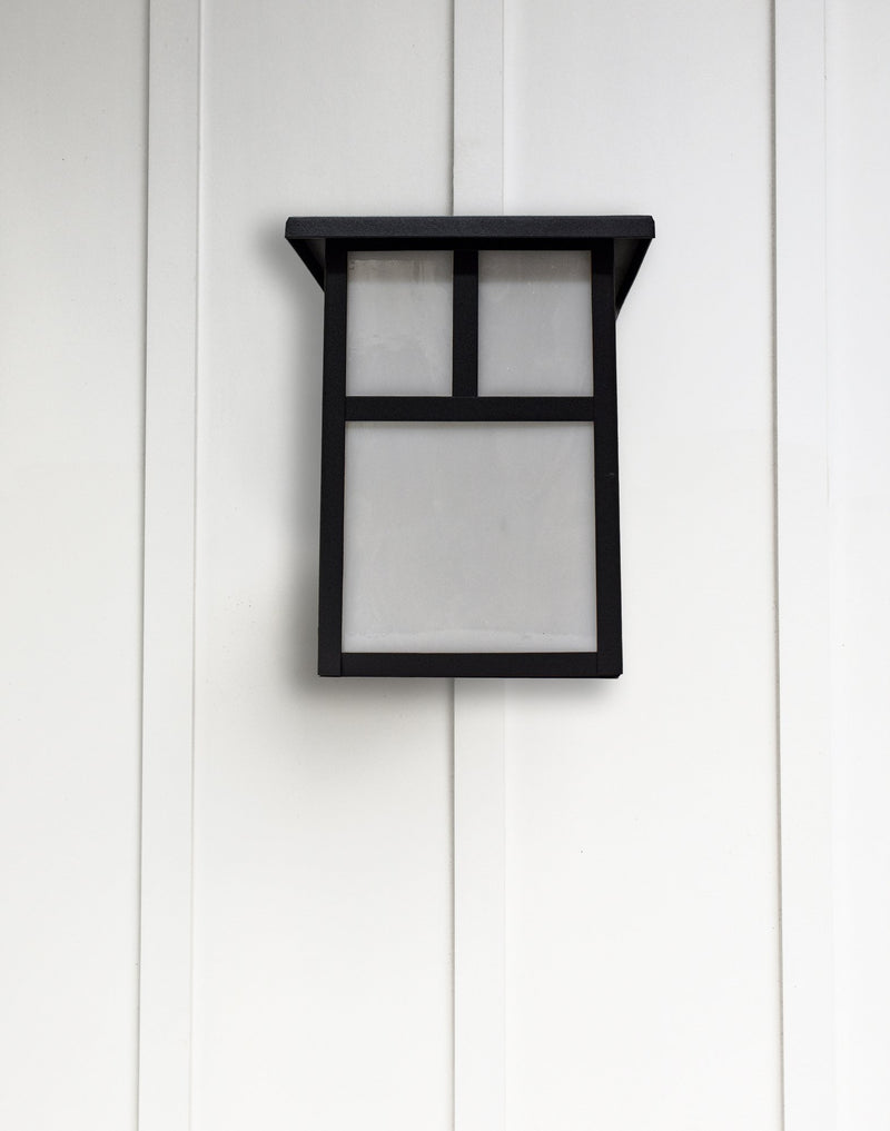 Coldwater 1 Light 7.5" Outdoor Wall Lantern in Black