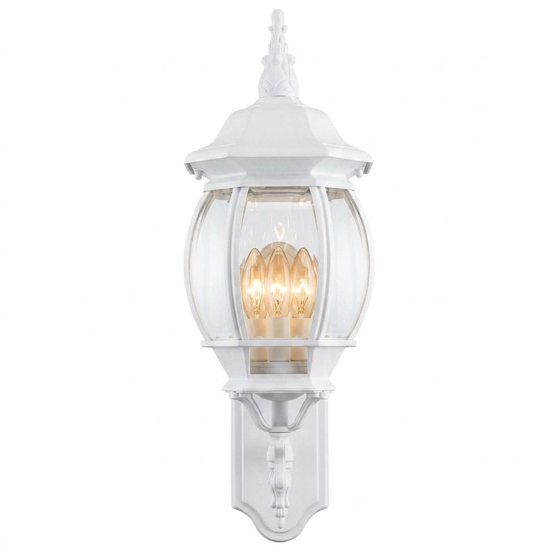 Francisco 3-Light 22.5" Outdoor Wall Lantern in White