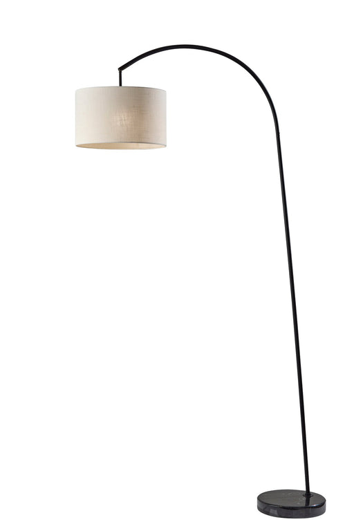 Chrystie Arc Floor Lamp in Black