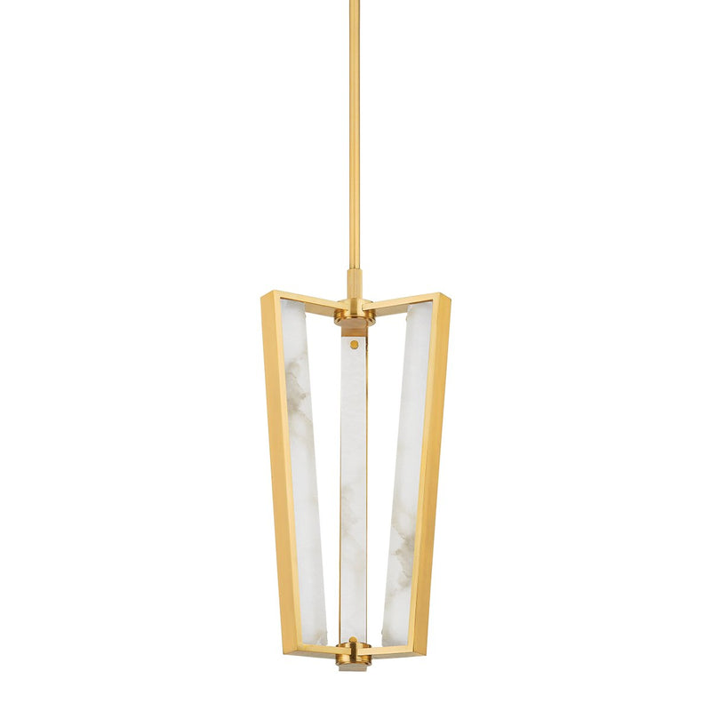 Edgemere 3-Light Pendant in Aged Brass