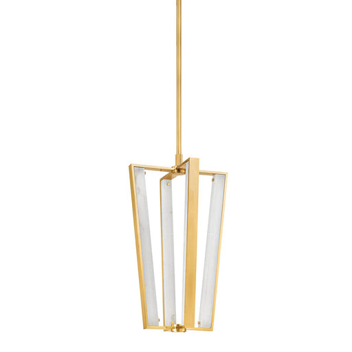 Edgemere 4-Light Pendant in Aged Brass