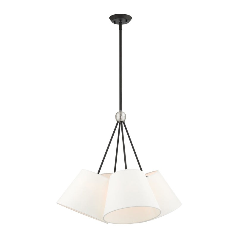 Prato 4-Light Chandelier in Black