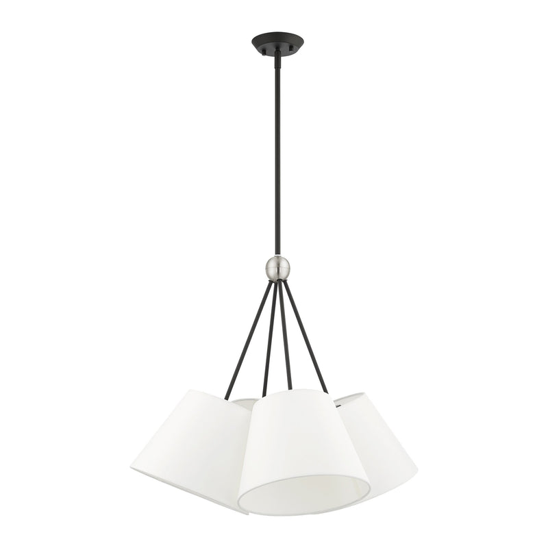 Prato 4-Light Chandelier in Black