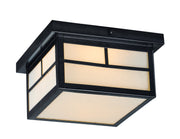 Coldwater 2 Light Outdoor Flush Mount in Black