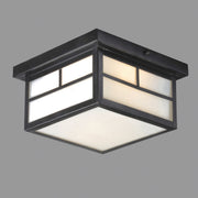 Coldwater 2 Light Outdoor Flush Mount in Black