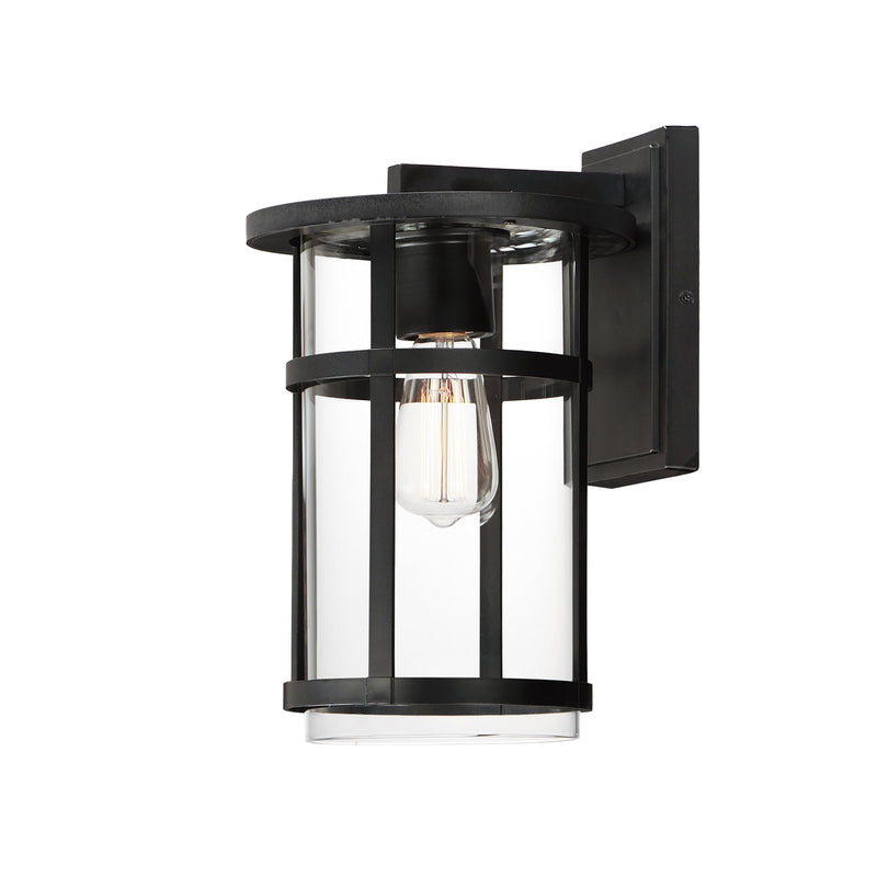 Clyde VX Medium Outdoor Wall Sconce in Black