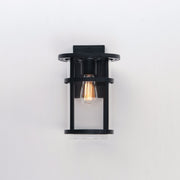 Clyde VX Medium Outdoor Wall Sconce in Black