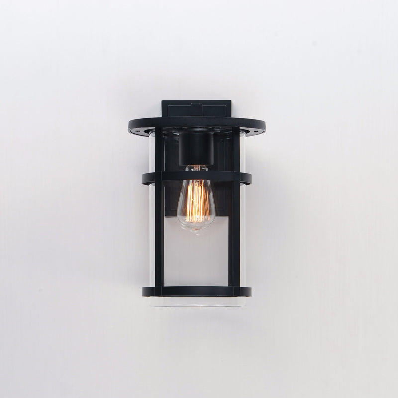 Clyde VX Medium Outdoor Wall Sconce in Black