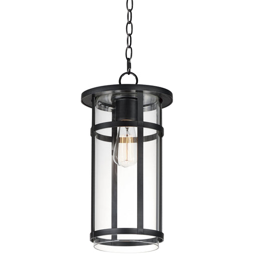Clyde VX 1 Light Outdoor Pendant in Black