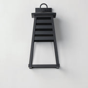 Shutters 1 Light Medium Outdoor Wall Sconce in Black