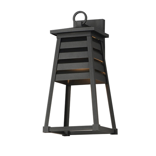 Shutters 1 Light Medium Outdoor Wall Sconce in Black