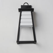 Shutters 1 Light Medium Outdoor Wall Sconce in White / Black