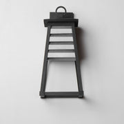 Shutters 1 Light Medium Outdoor Wall Sconce in Weathered Zinc / Black